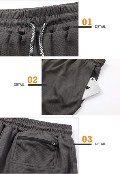 Men'S 2 in 1 Running Workout Shorts Athletic Gym 7" Shorts for Men