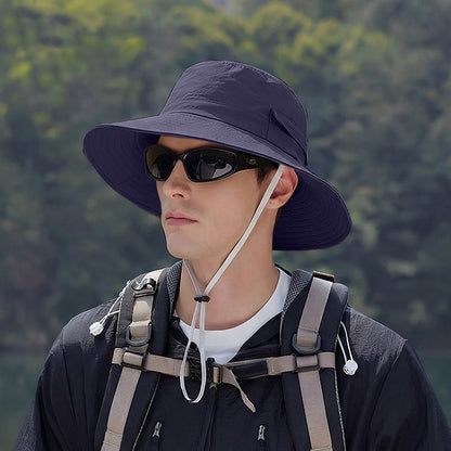 Bucket Hats for Women Outdoor Sun Hat Wide Brim Bucket Hat Fishing Cap with Breathable Summer Spring Fashion Clothing Accessories