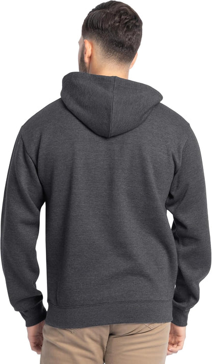 Men'S Eversoft Fleece Pullover Hooded Sweatshirt, Moisture Wicking & Breathable