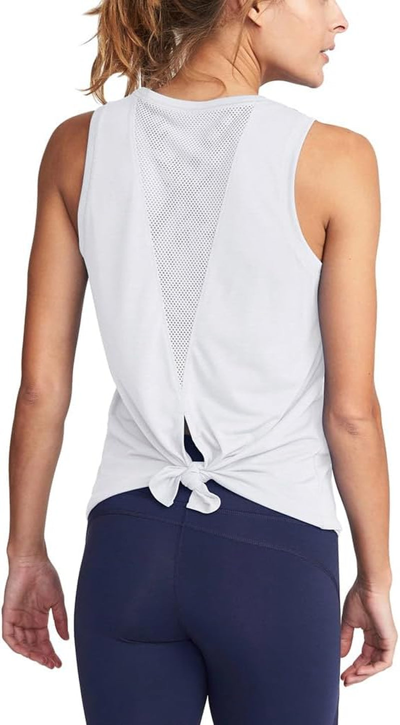 Workout Tops for Women Yoga Tank Athletic Muscle Shirts Tie Back