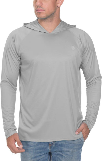 Fishing Shirts for Men Long Sleeve - Sun Protection SPF 50+ UV Tshirt Hoodies