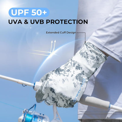 Sunarmor Sun Protection Fishing Gloves for Men UPF 50+