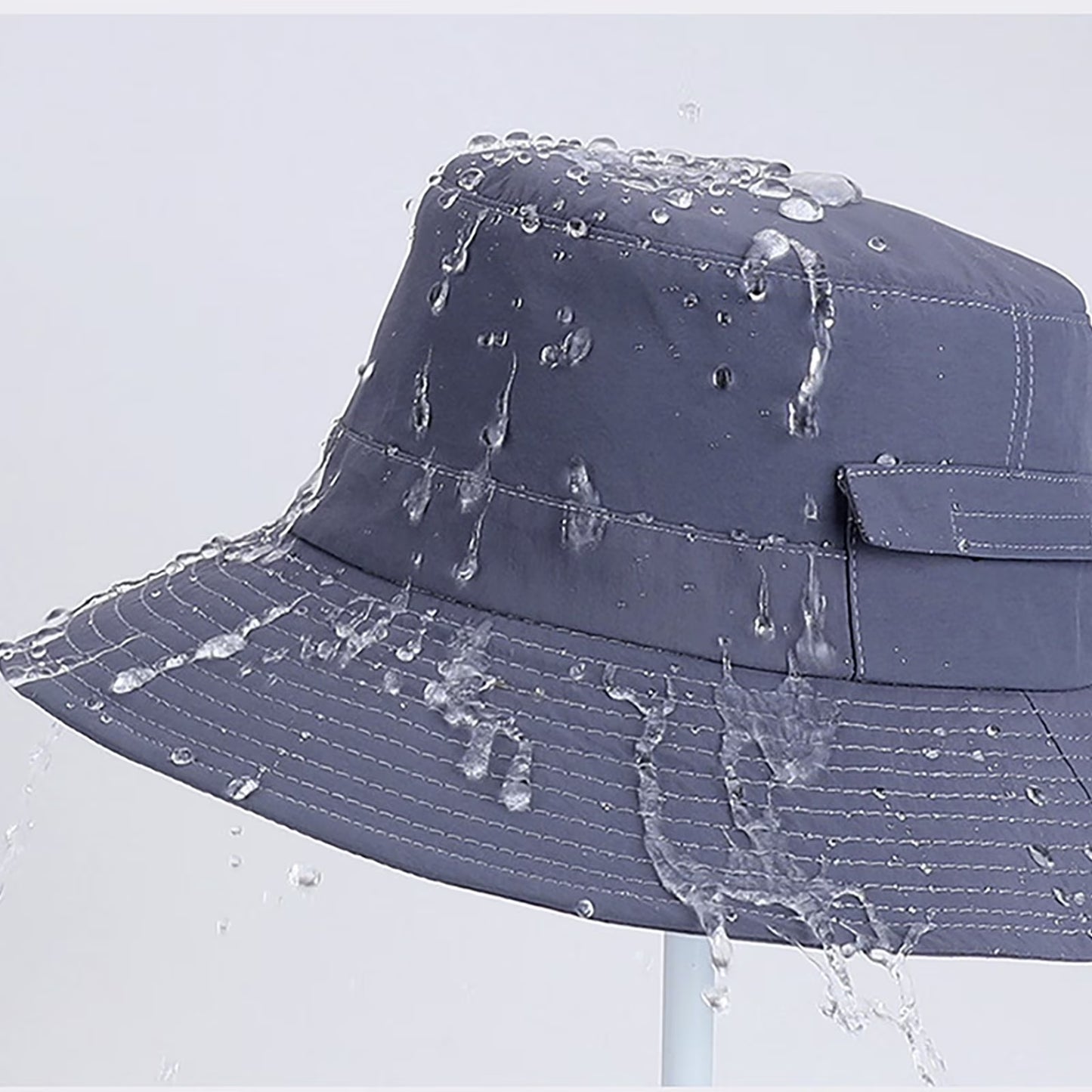 Everyday Wear Accessories for Women Outdoor Hiking Sun Hat Solid Wide Brim Bucket Hat Casual Breathable Fishing Cap