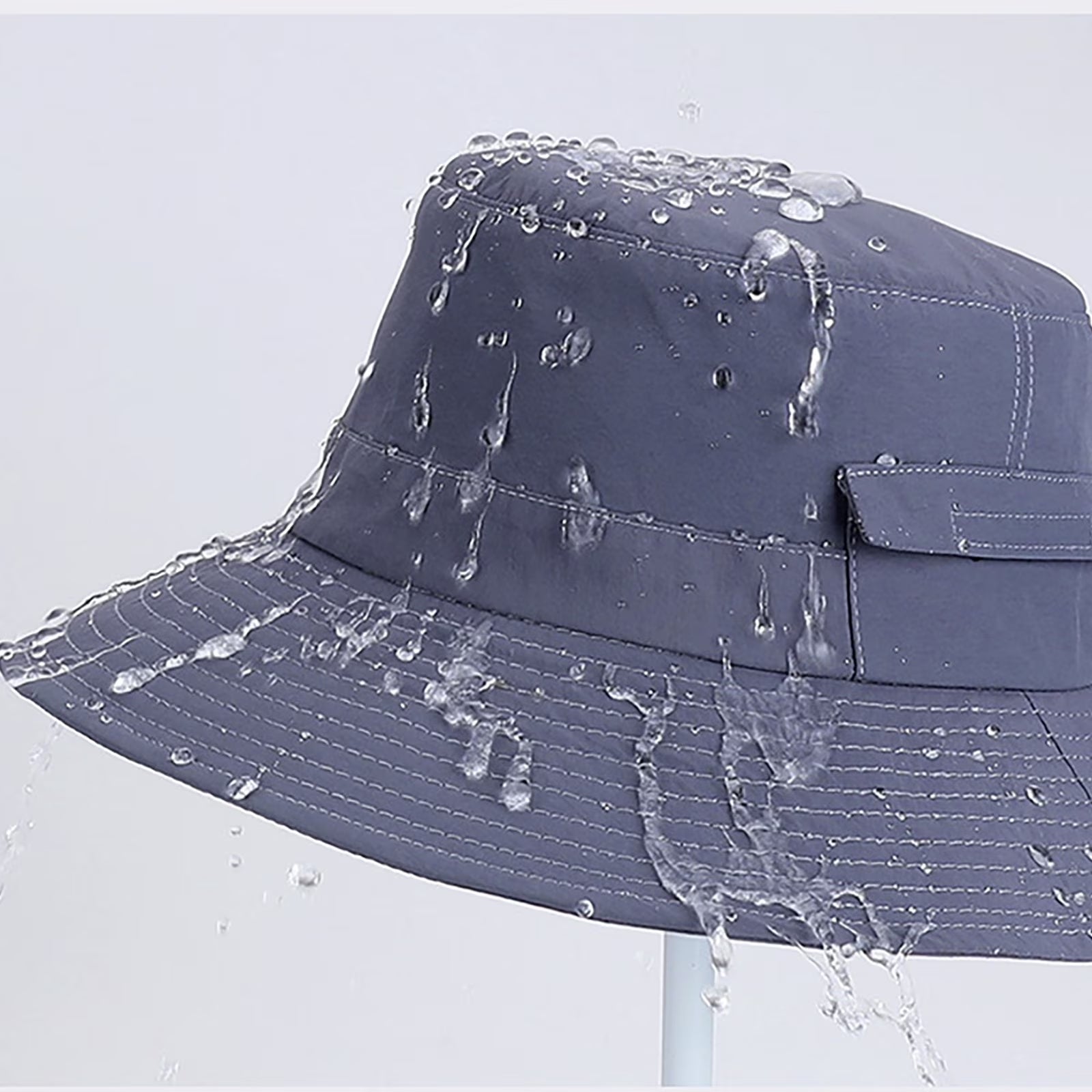 Everyday Wear Accessories for Women Outdoor Hiking Sun Hat Solid Wide Brim Bucket Hat Casual Breathable Fishing Cap