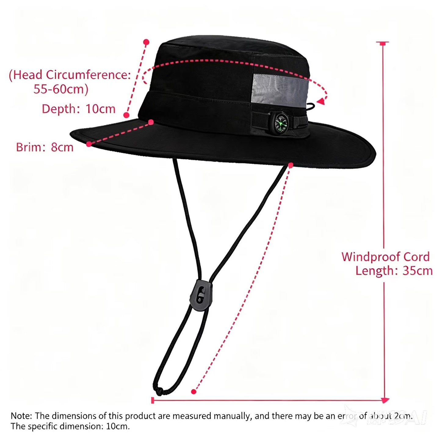 Bucket Hats for Women Outdoor Sun Hat Wide Brim Bucket Hat Fishing Cap with Breathable Summer Spring Fashion Clothing Accessories